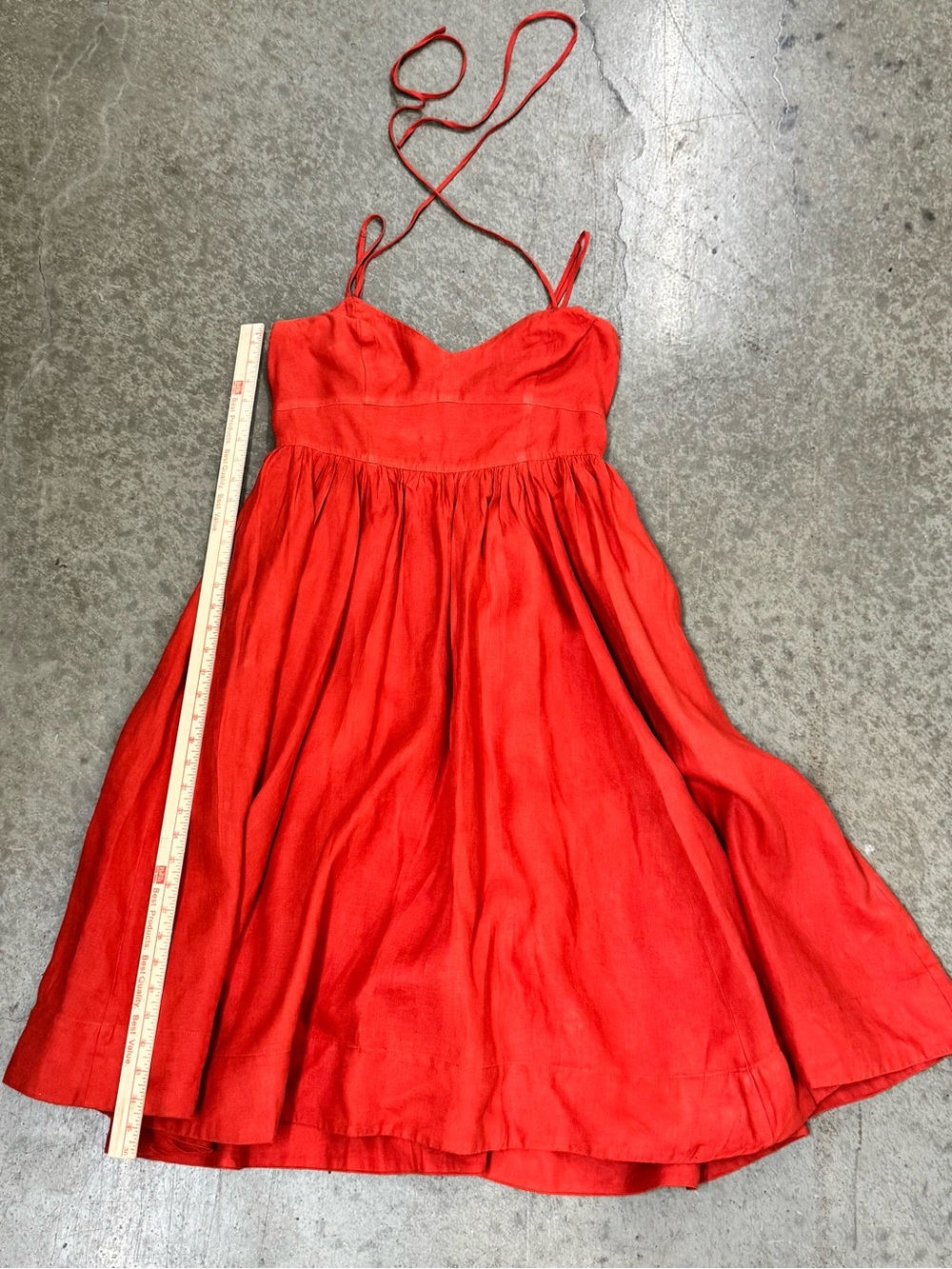 Banana Republic Coral Red Linen Top